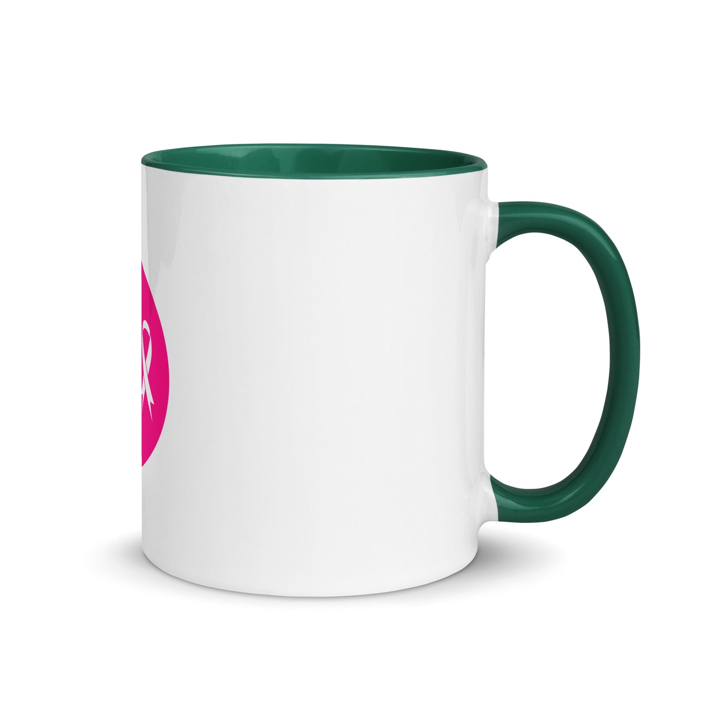 Breast cancer silhouette Mug with Color Inside