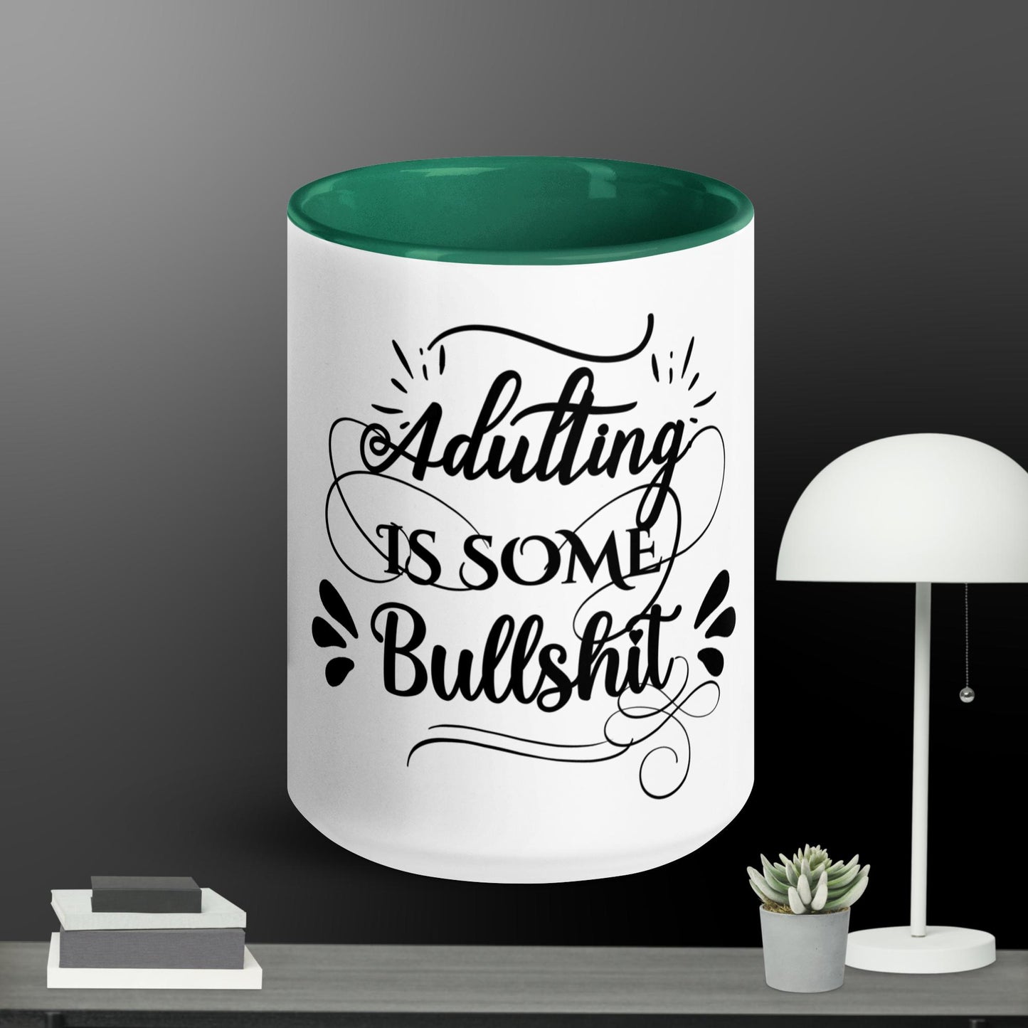 Adulting Mug with Color Inside