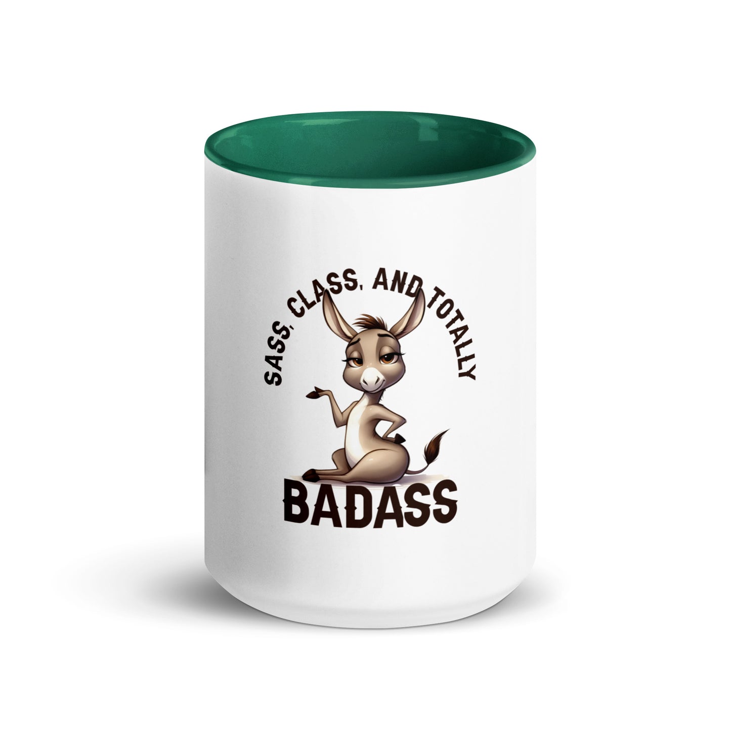 Sass class and total badass Mug with Color Inside