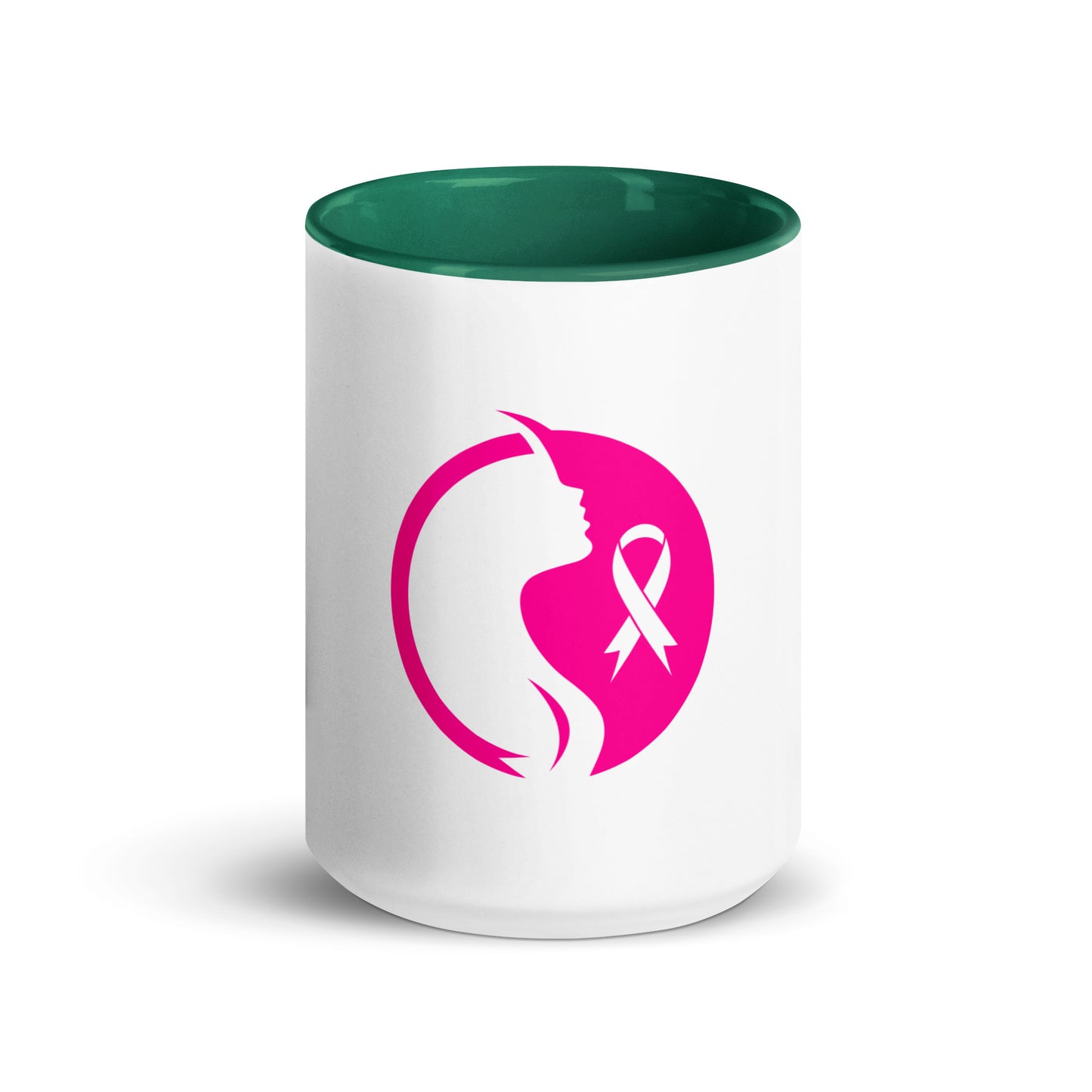 Breast cancer silhouette Mug with Color Inside