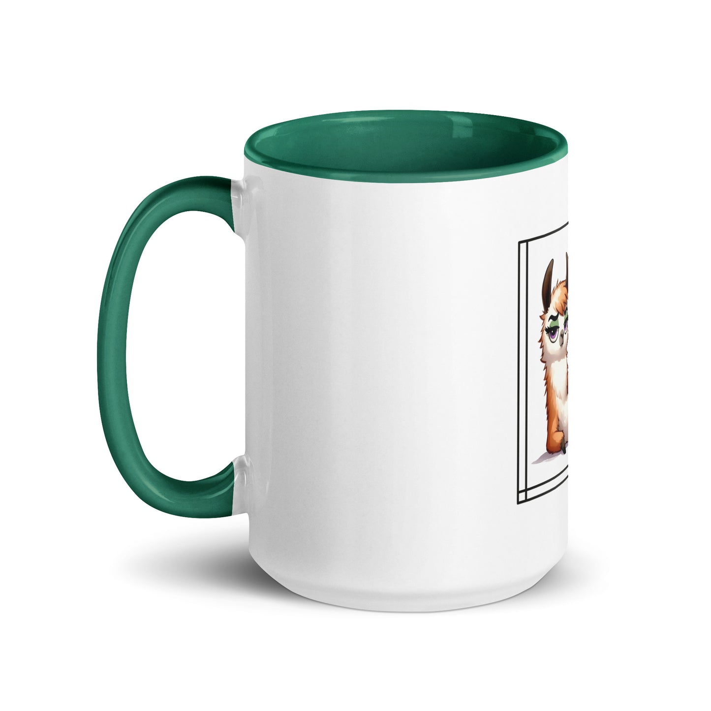 Llama just say Mug with Color Inside
