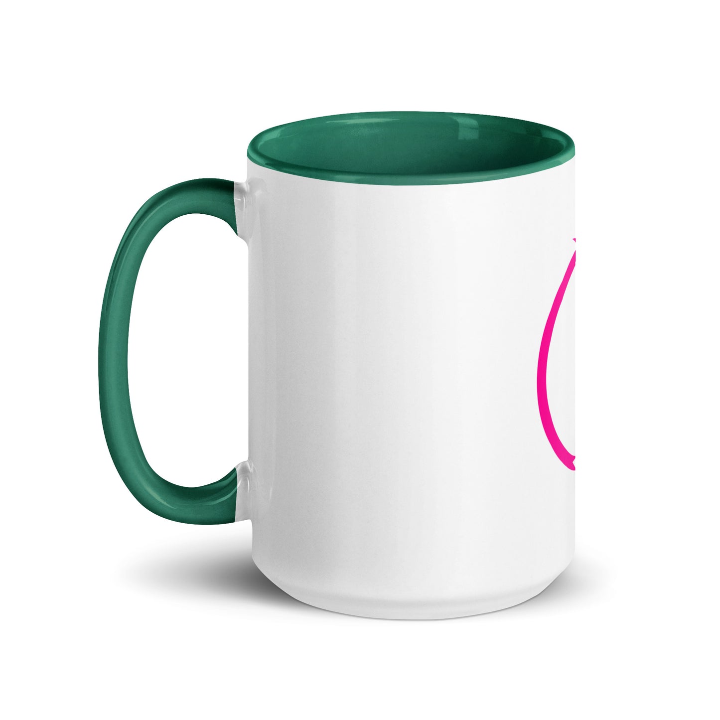 Breast cancer silhouette Mug with Color Inside
