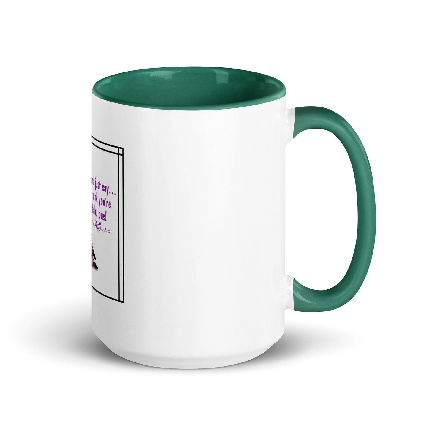Llama just say Mug with Color Inside