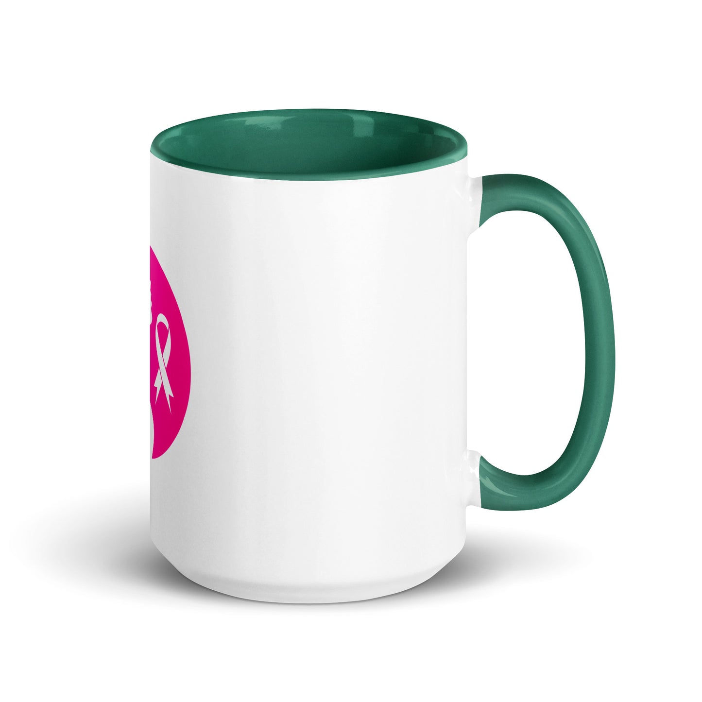 Breast cancer silhouette Mug with Color Inside