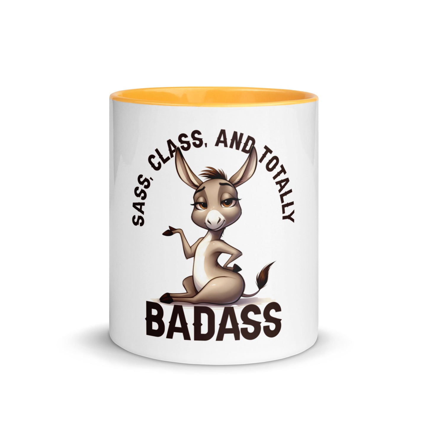 Sass class and total badass Mug with Color Inside