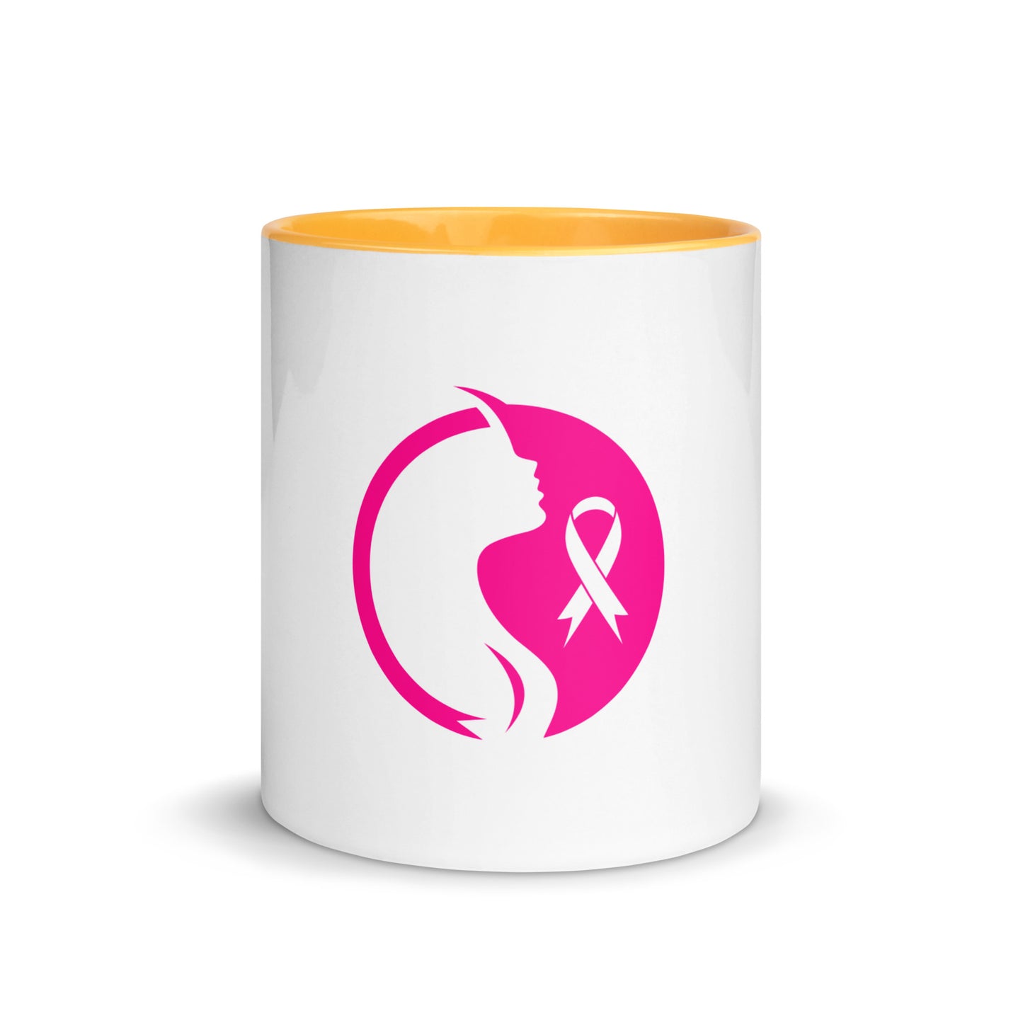 Breast cancer silhouette Mug with Color Inside