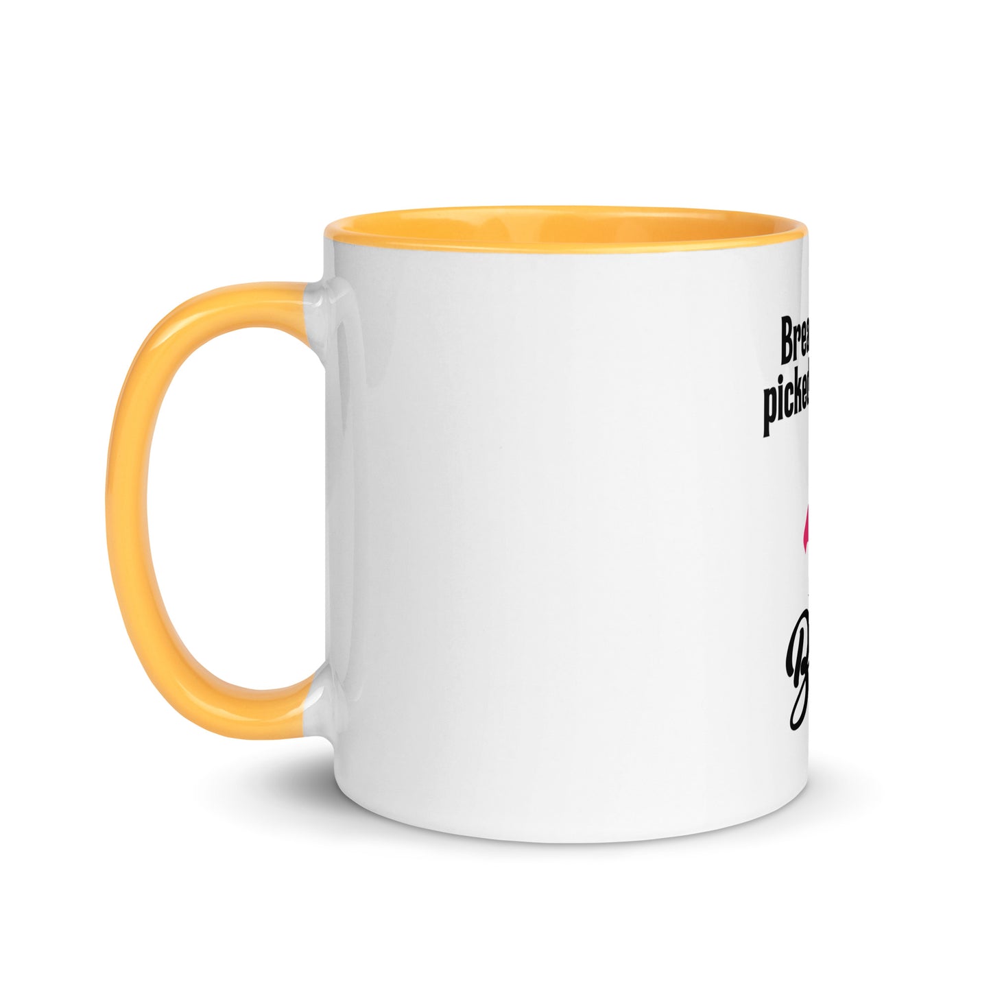 Breast cancer picked Mug with Color Inside