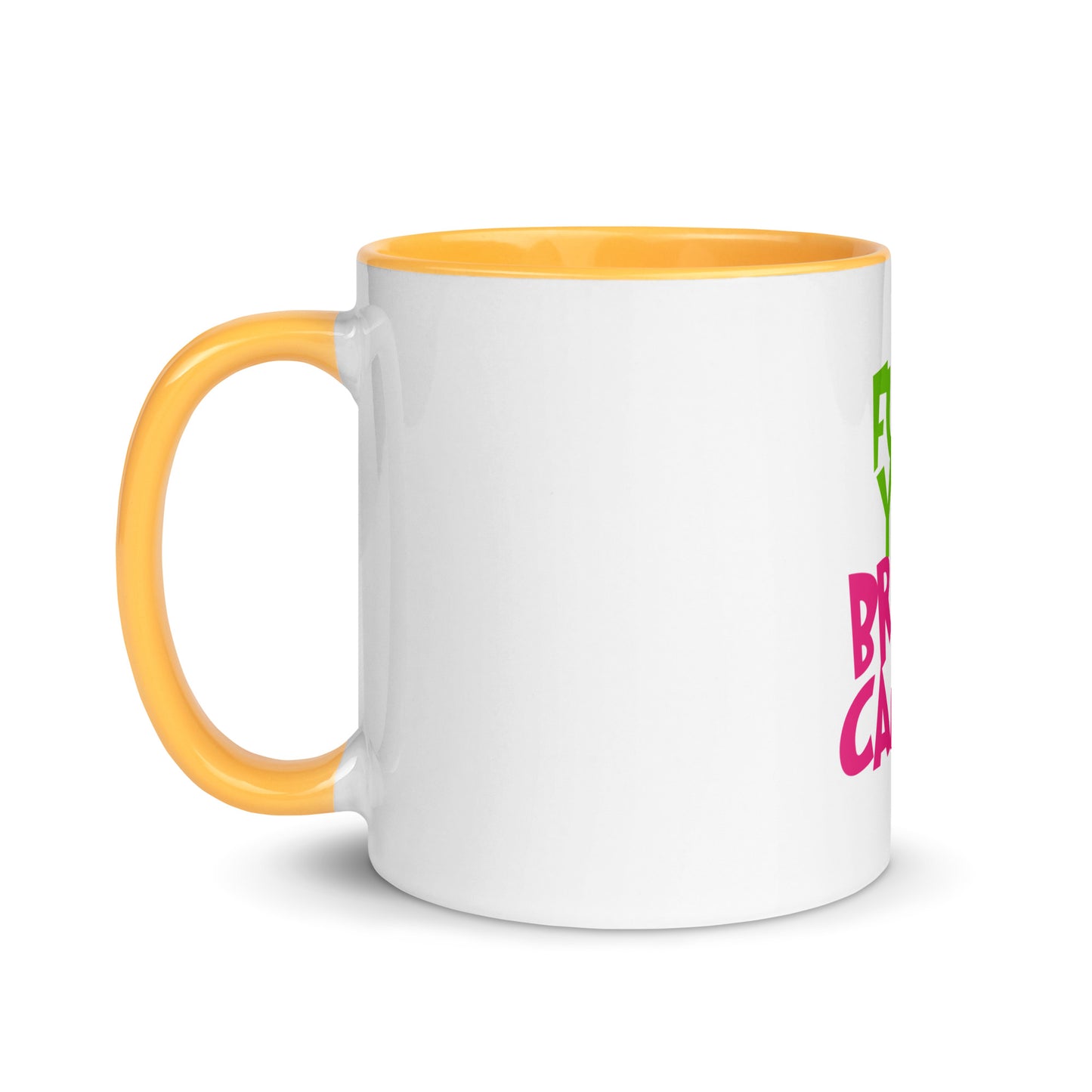 Grinch fu breast cancer Mug with Color Inside