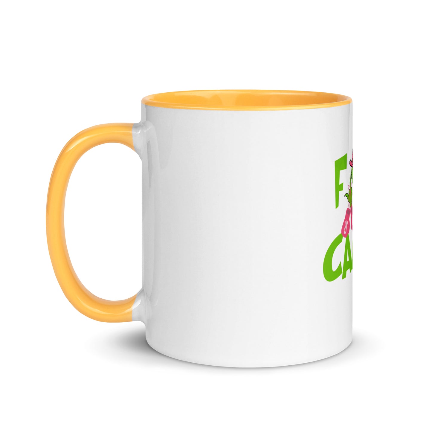 F*ck cancer grinch Mug with Color Inside