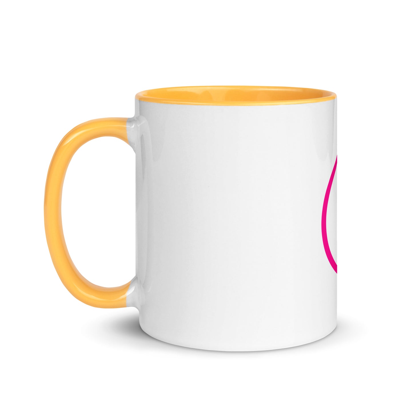 Breast cancer silhouette Mug with Color Inside