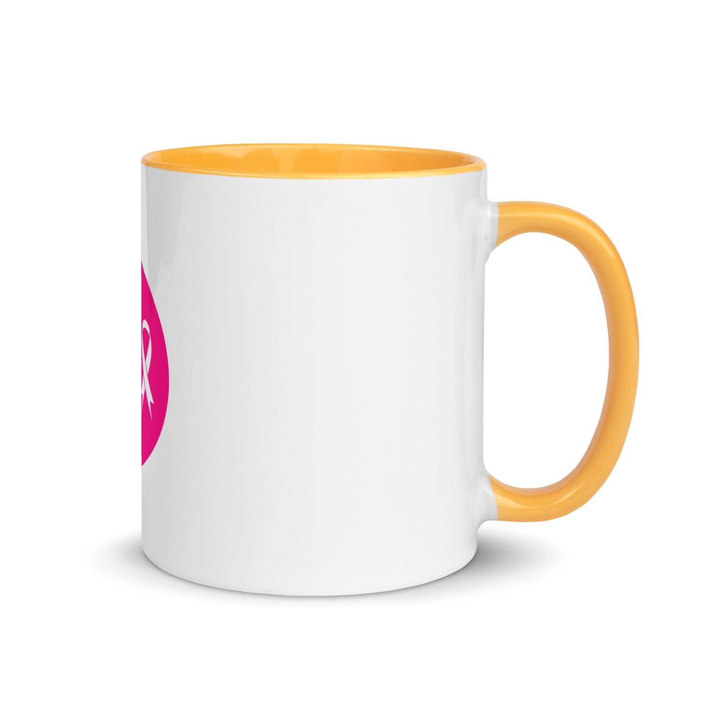 Breast cancer silhouette Mug with Color Inside