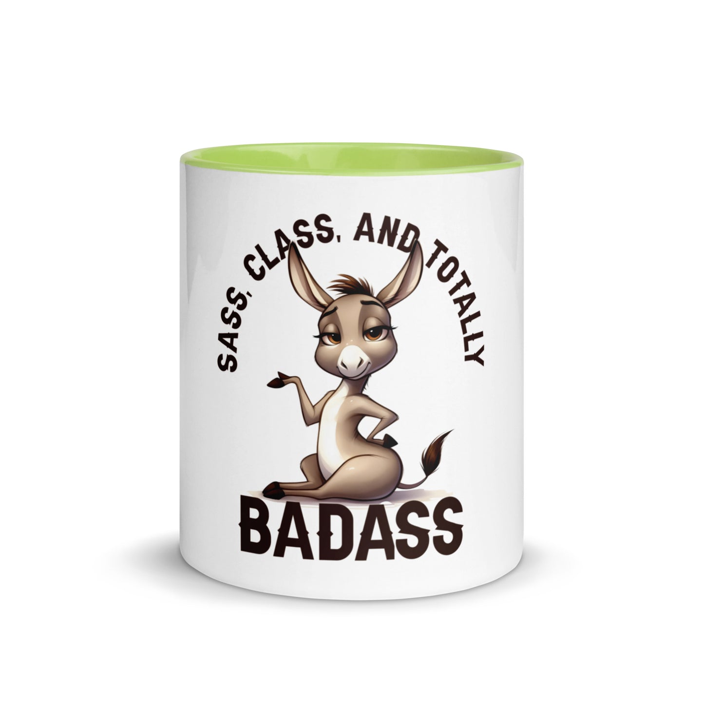 Sass class and total badass Mug with Color Inside