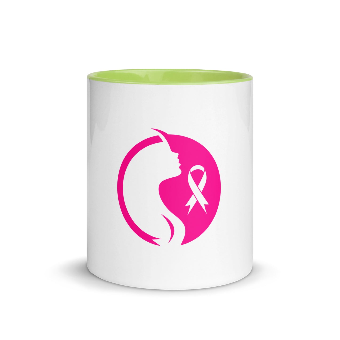 Breast cancer silhouette Mug with Color Inside