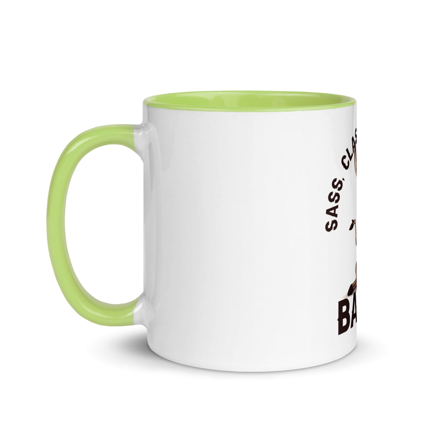 Sass class and total badass Mug with Color Inside