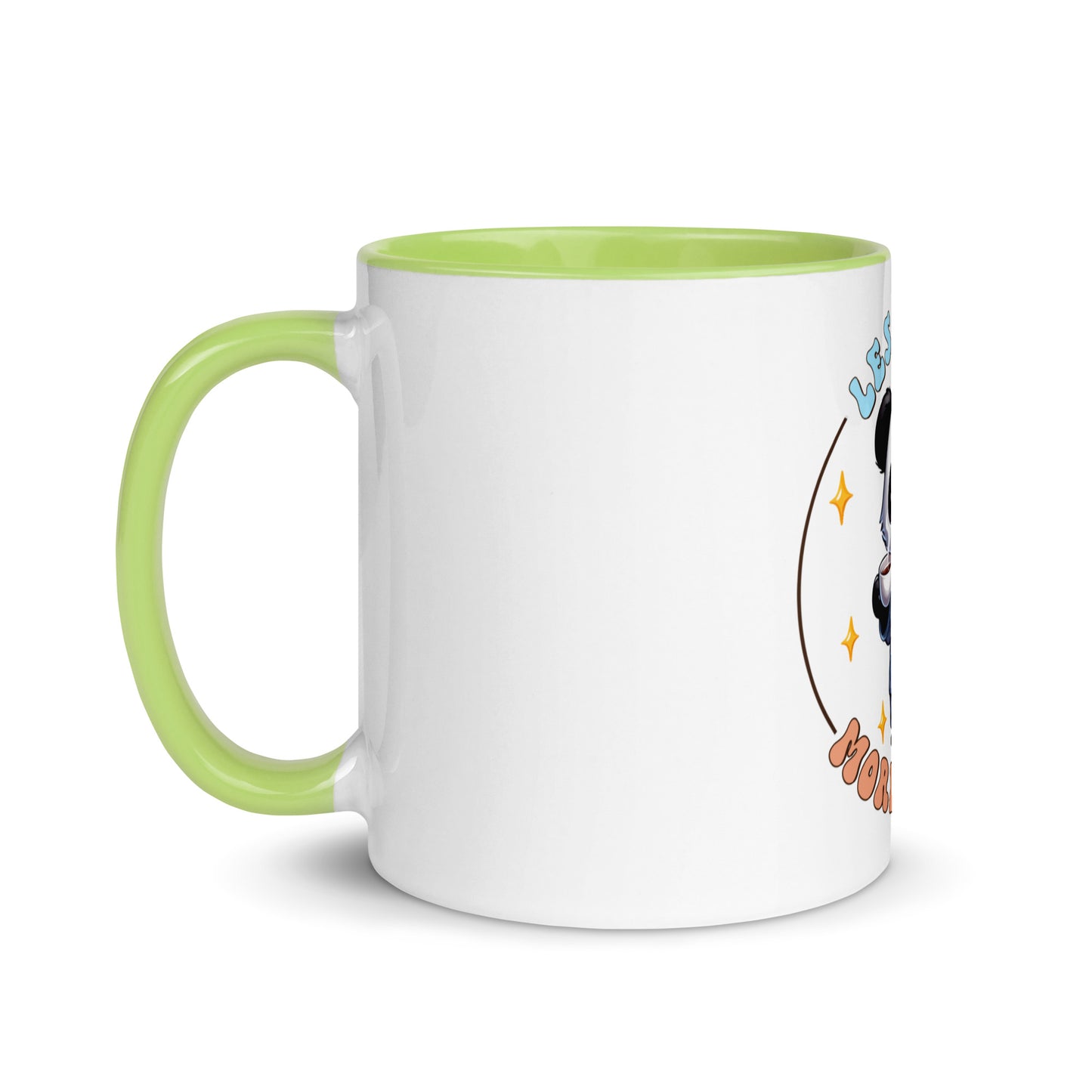 Less talk panda Mug with Color Inside