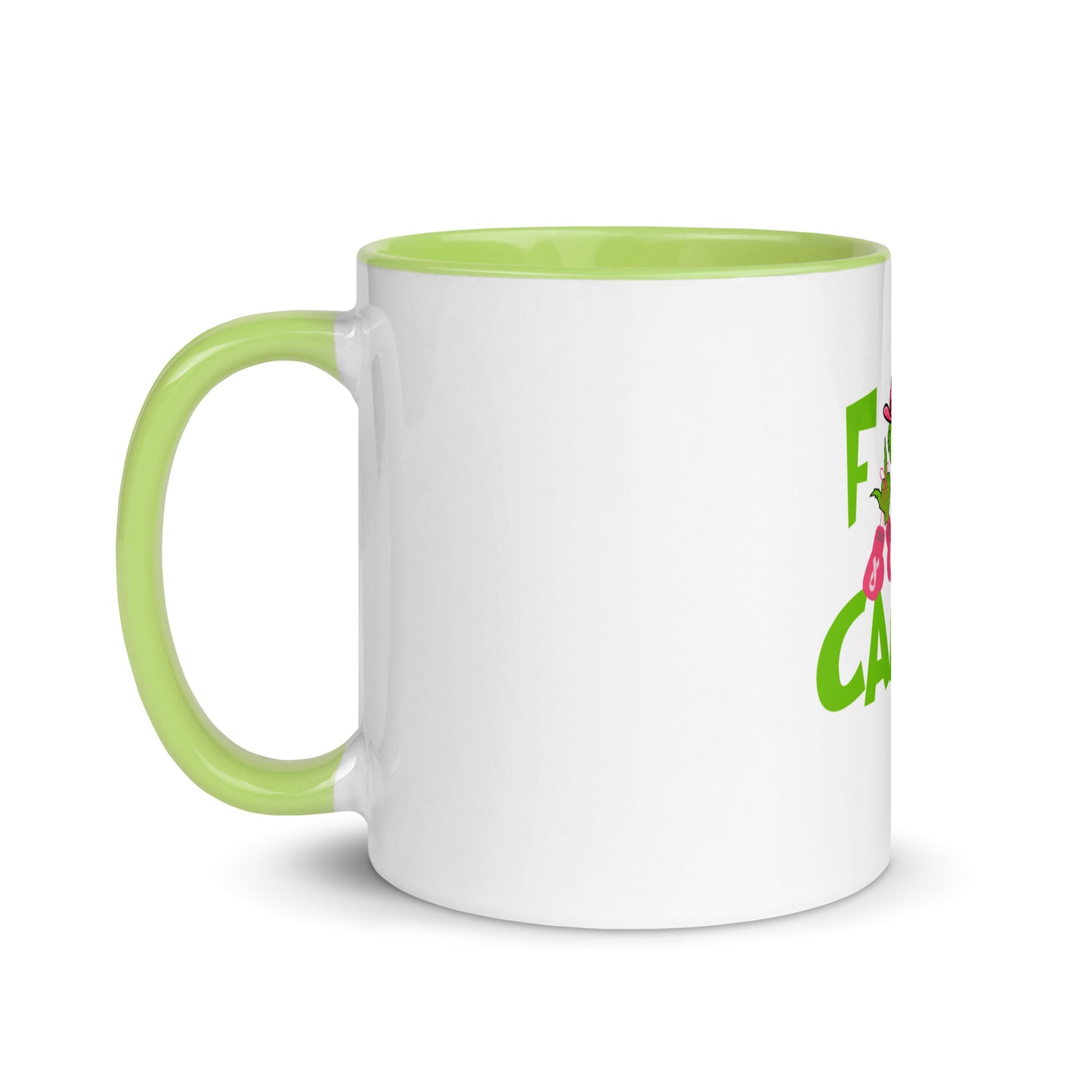 F*ck cancer grinch Mug with Color Inside