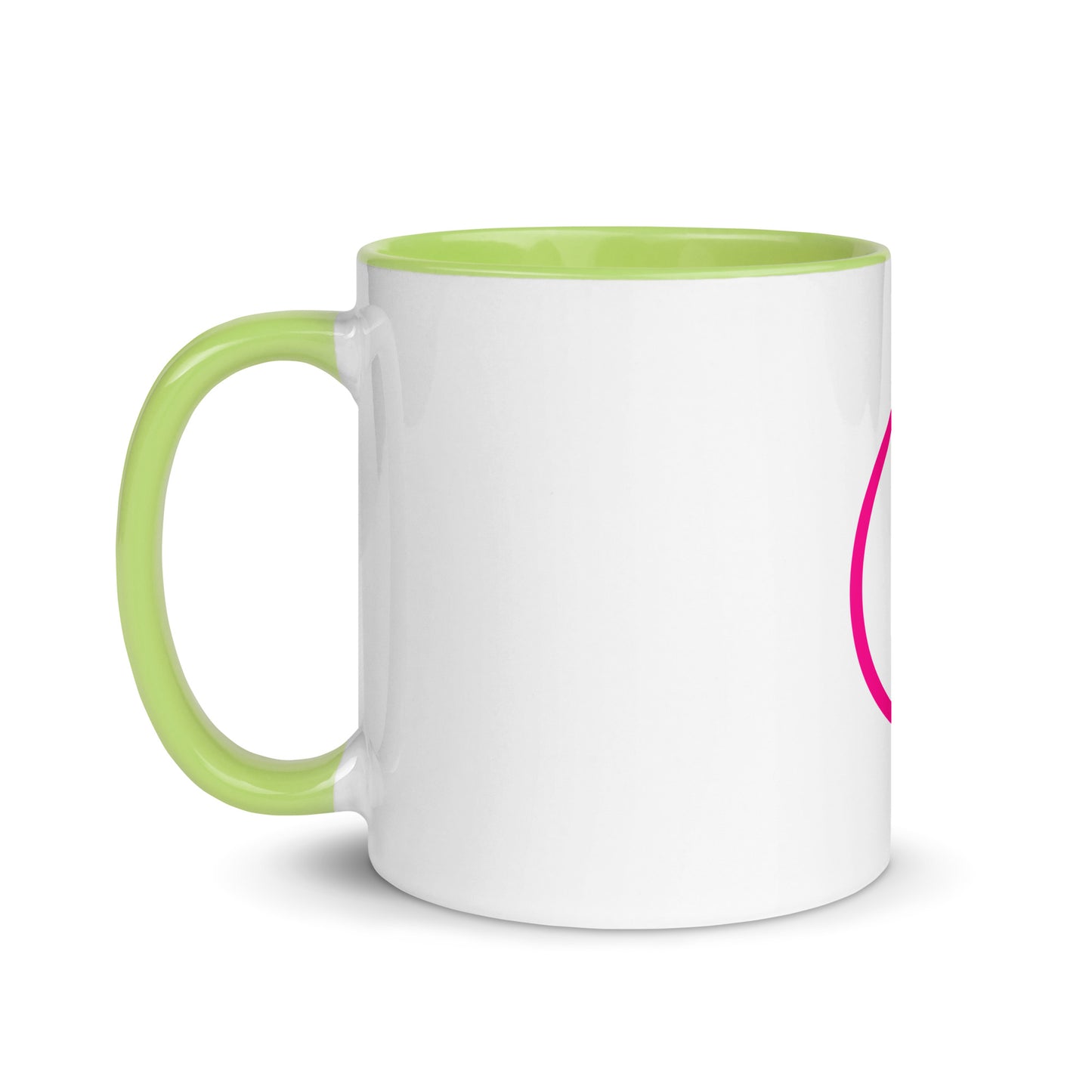 Breast cancer silhouette Mug with Color Inside