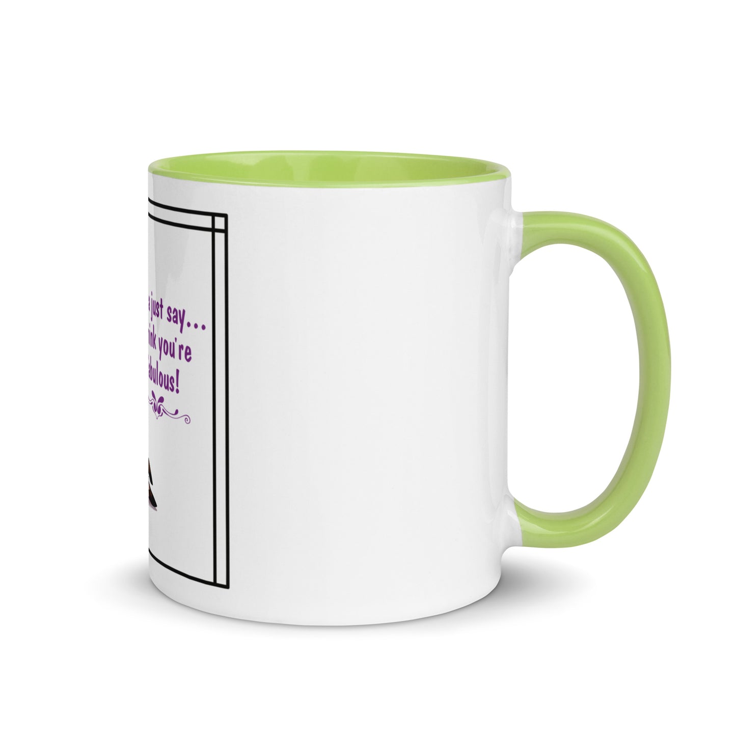 Llama just say Mug with Color Inside