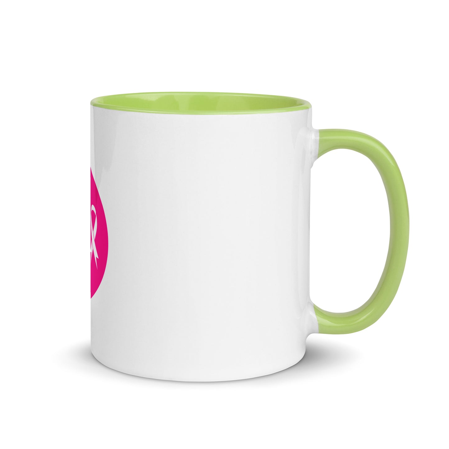 Breast cancer silhouette Mug with Color Inside