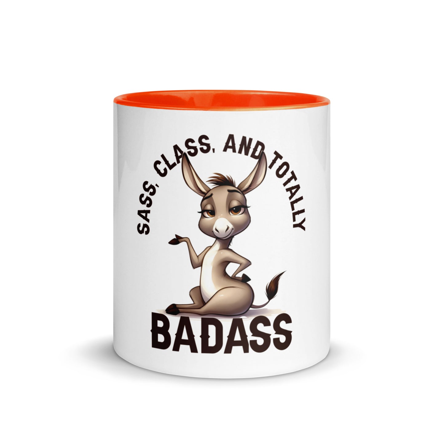 Sass class and total badass Mug with Color Inside
