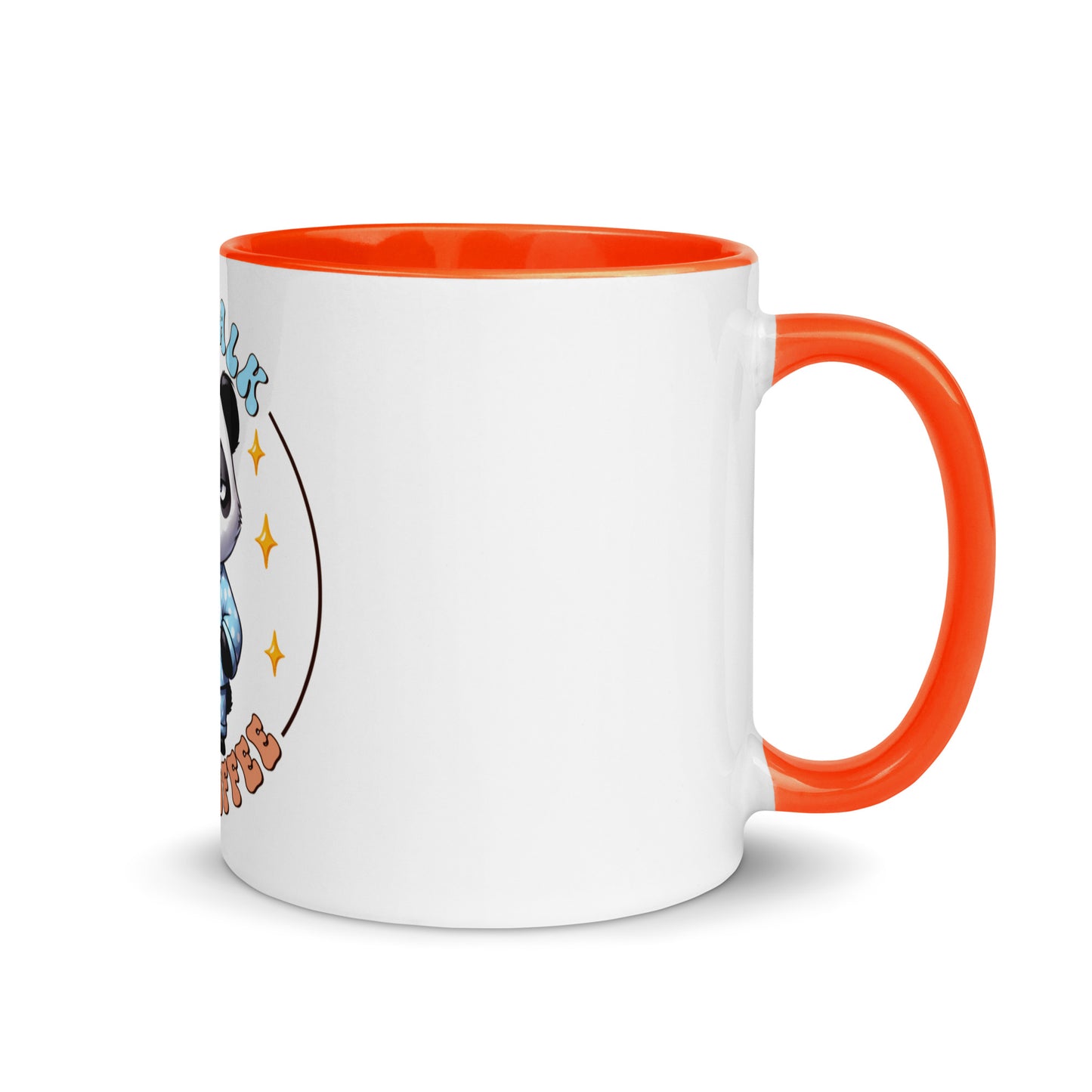 Less talk panda Mug with Color Inside