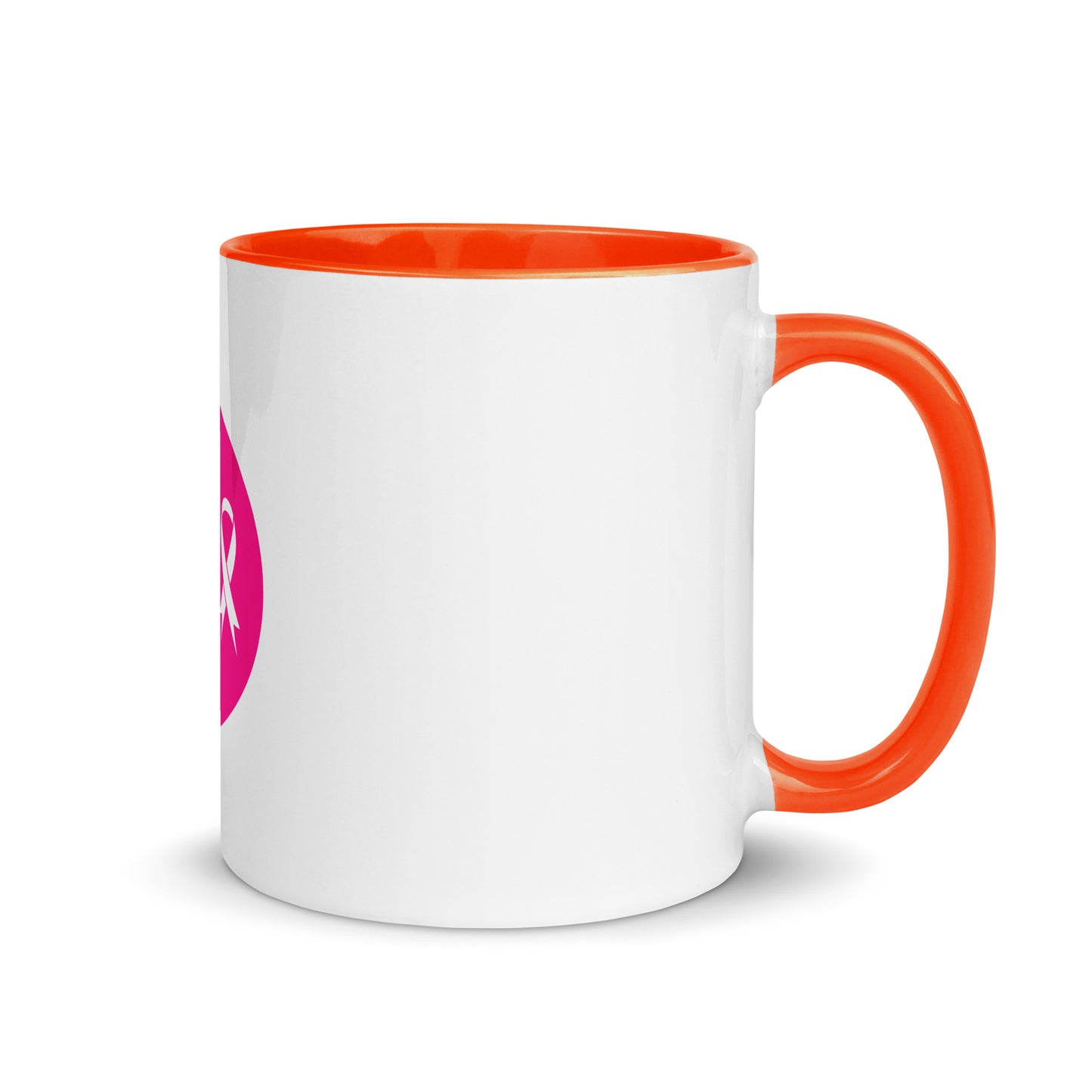 Breast cancer silhouette Mug with Color Inside