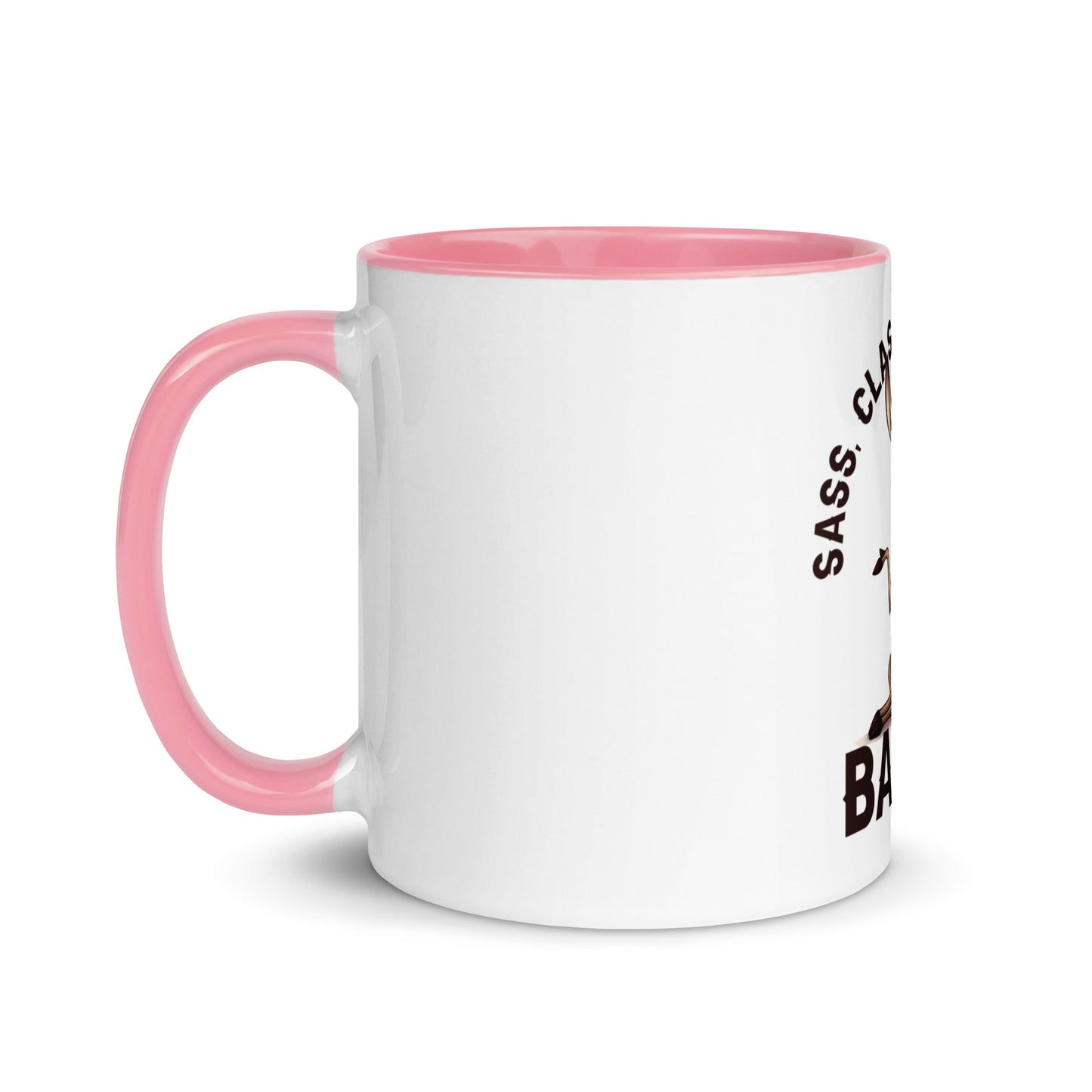Sass class and total badass Mug with Color Inside