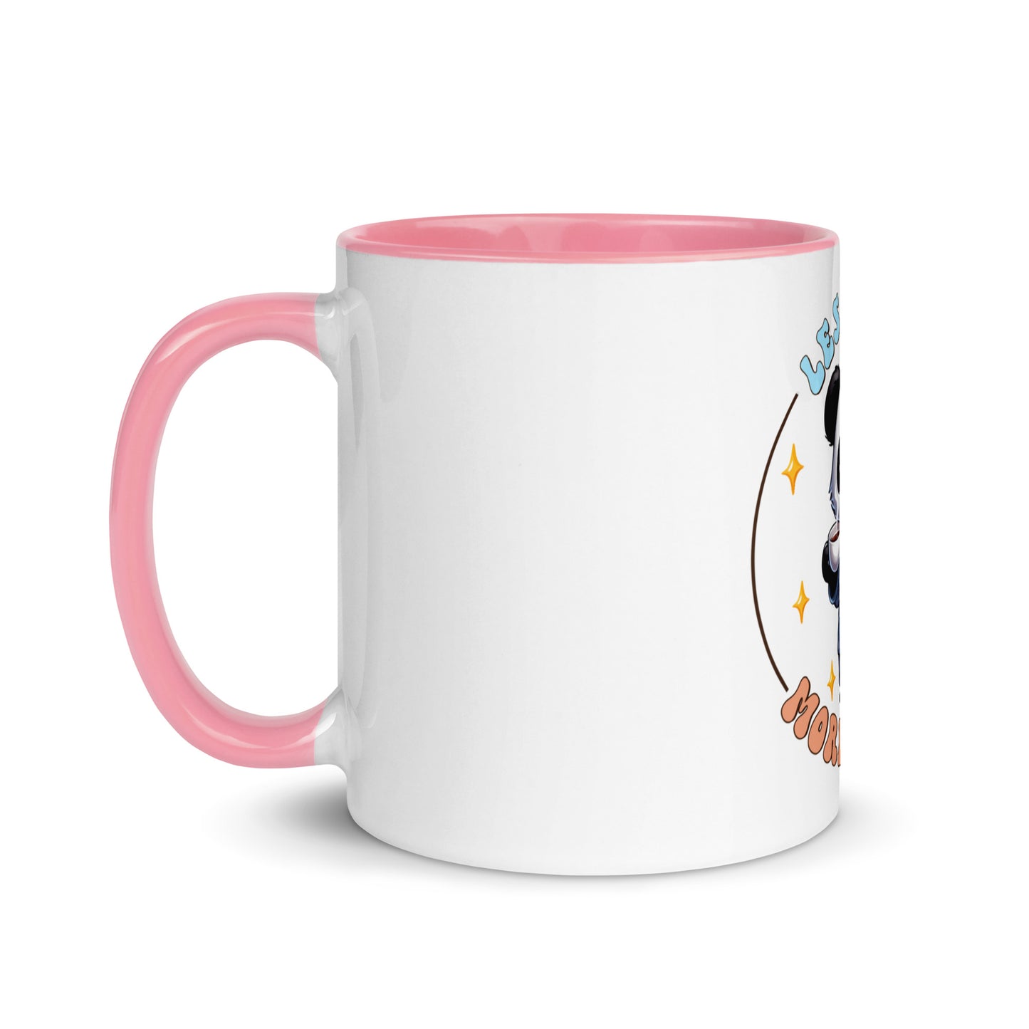 Less talk panda Mug with Color Inside