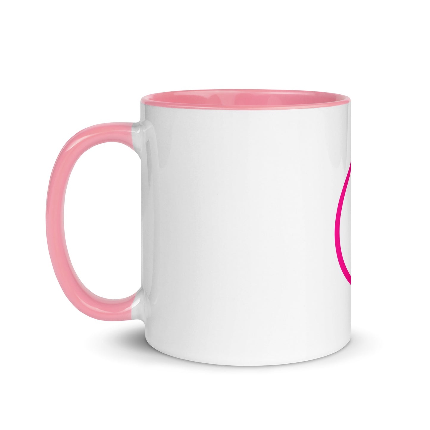 Breast cancer silhouette Mug with Color Inside