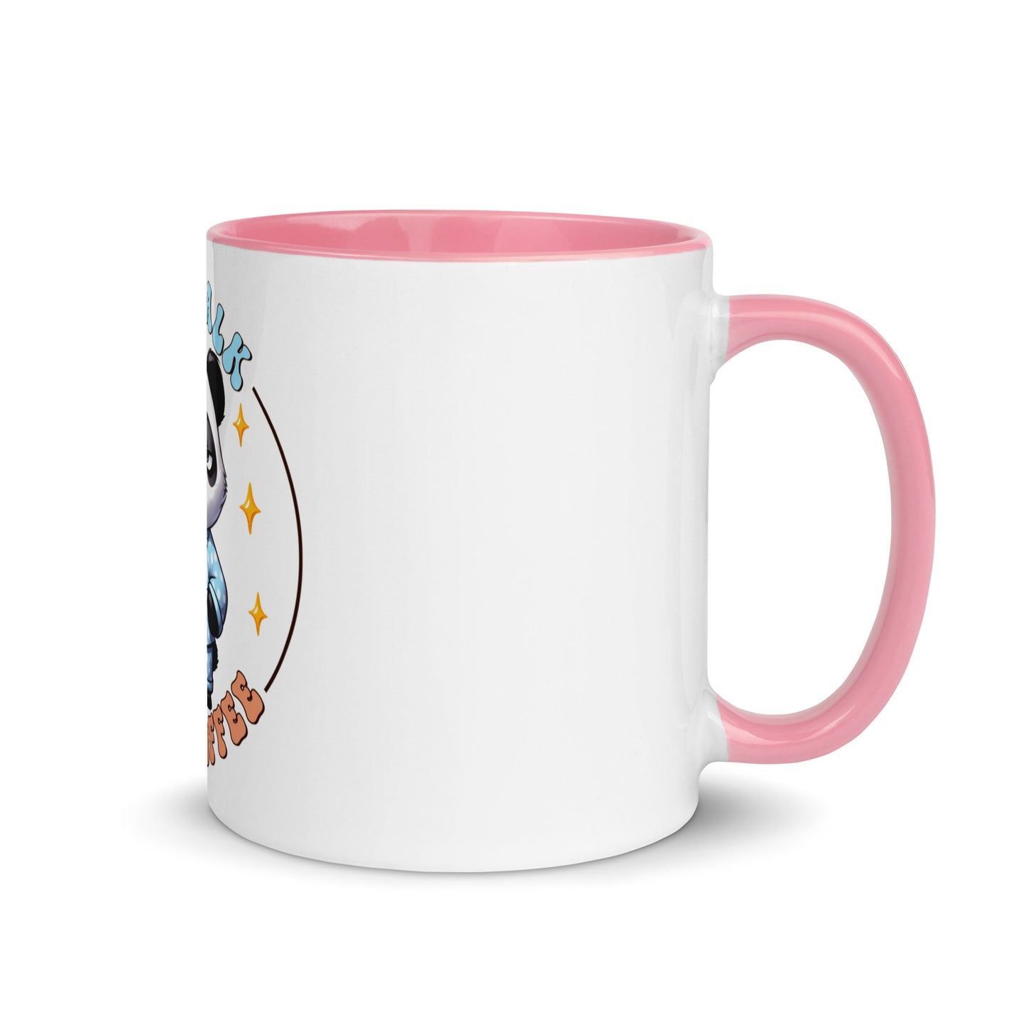 Less talk panda Mug with Color Inside