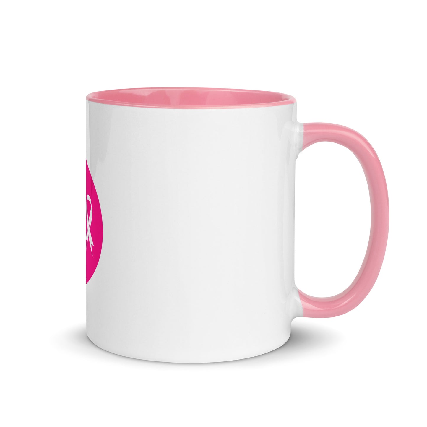 Breast cancer silhouette Mug with Color Inside
