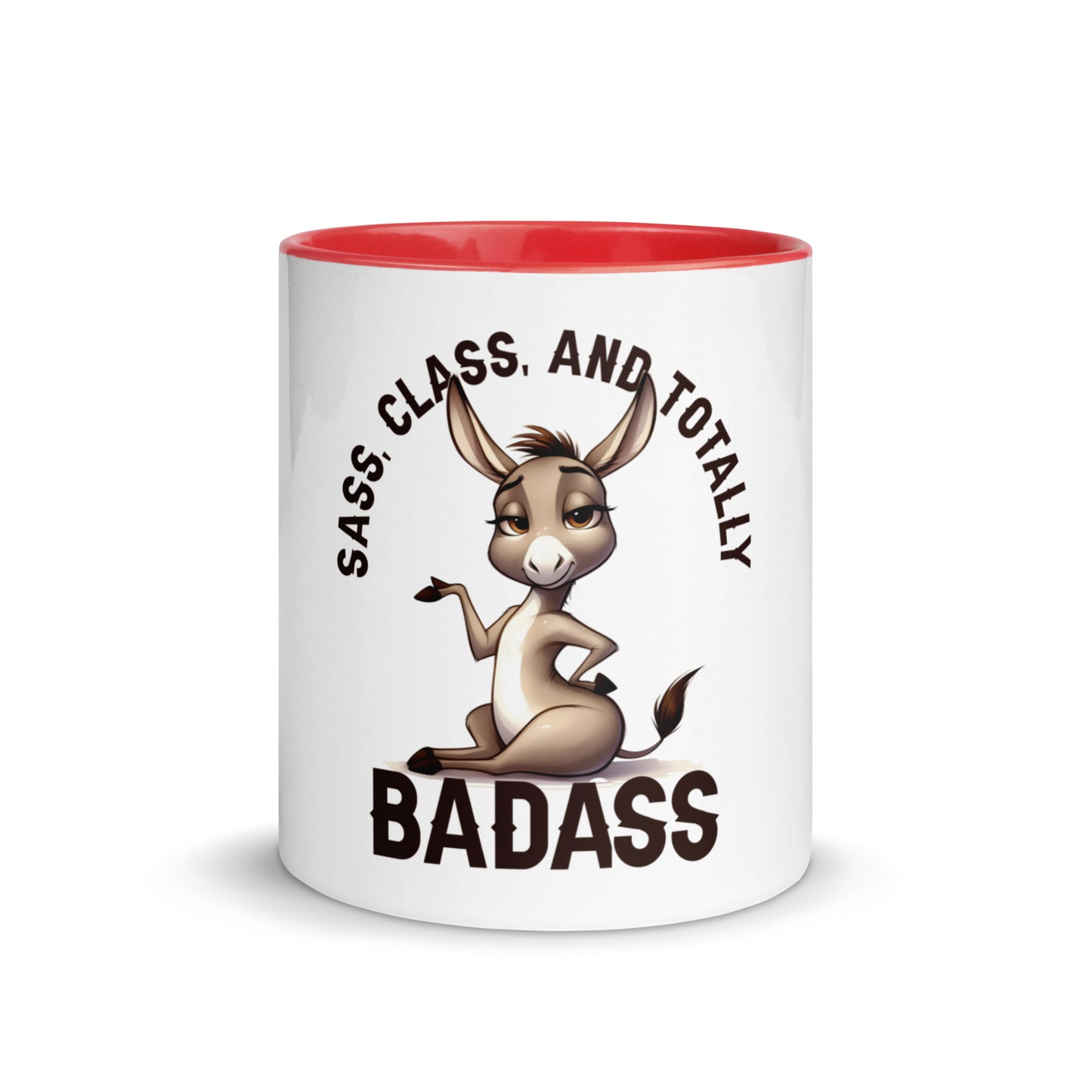 Sass class and total badass Mug with Color Inside