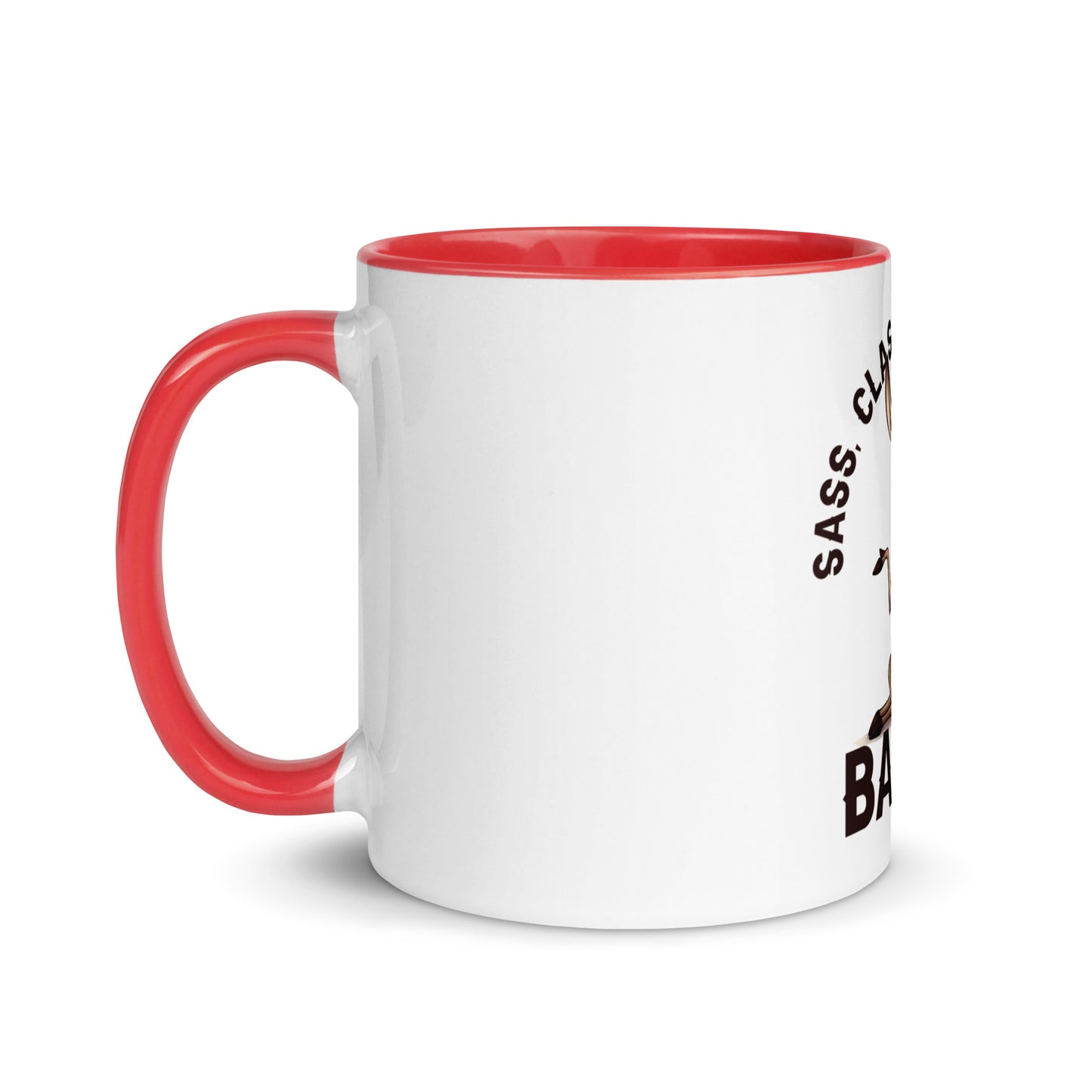 Sass class and total badass Mug with Color Inside