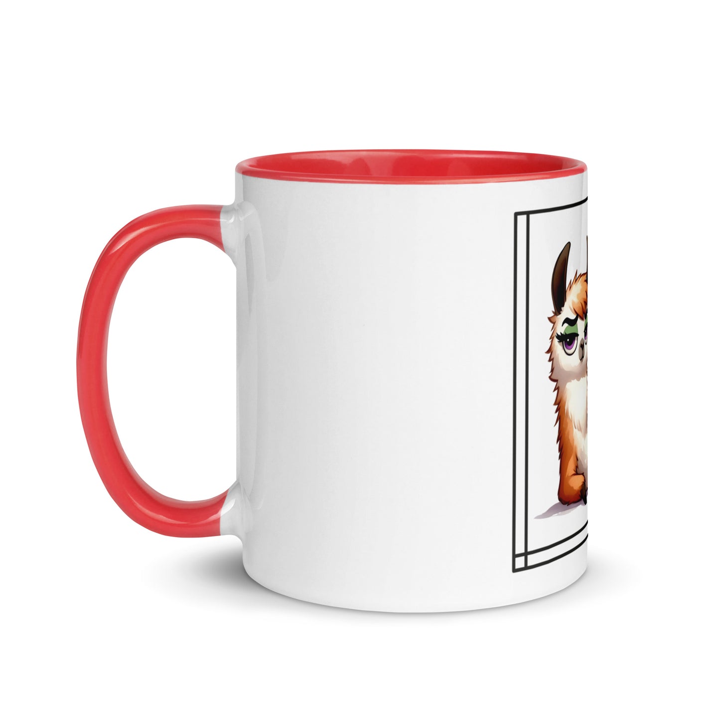 Llama just say Mug with Color Inside
