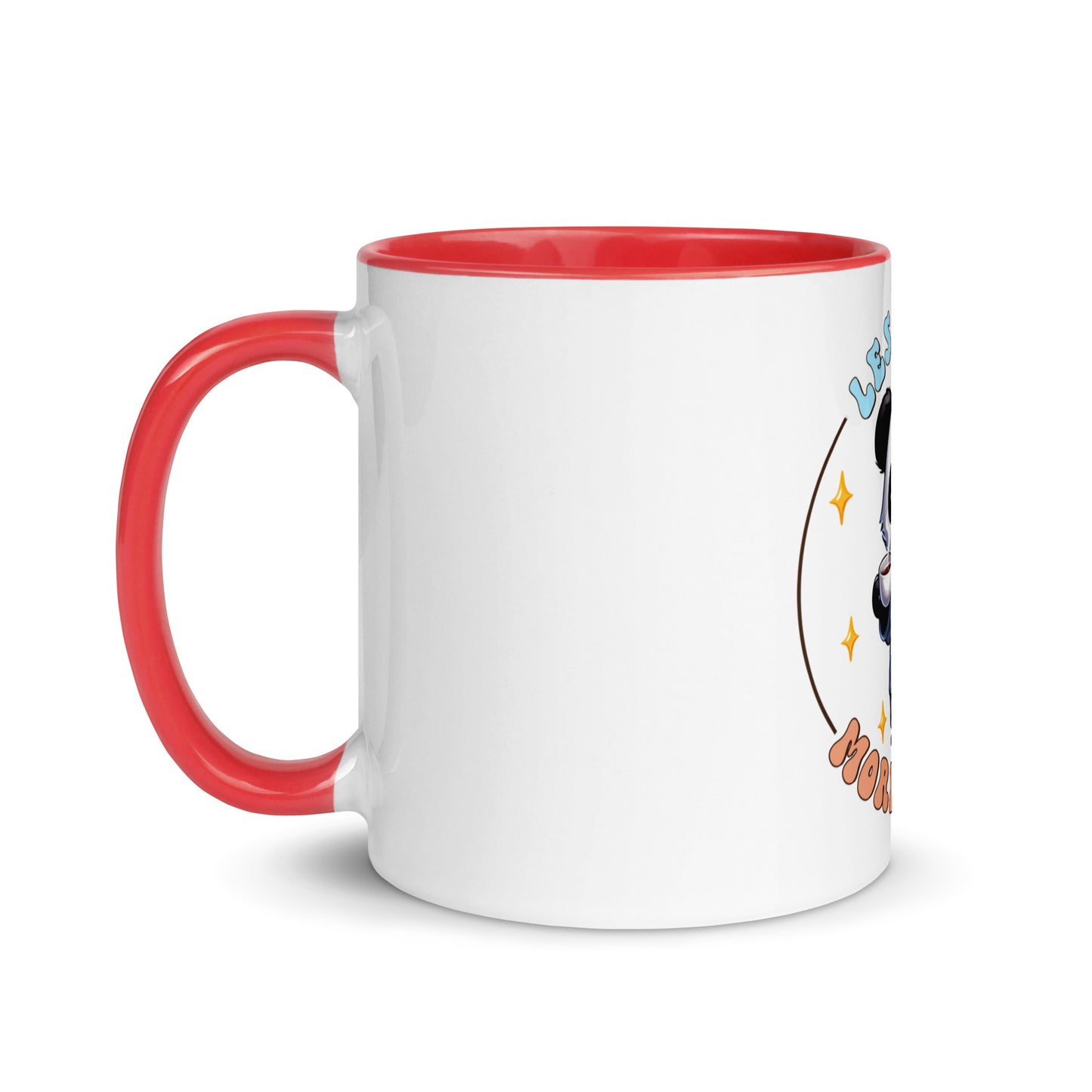 Less talk panda Mug with Color Inside