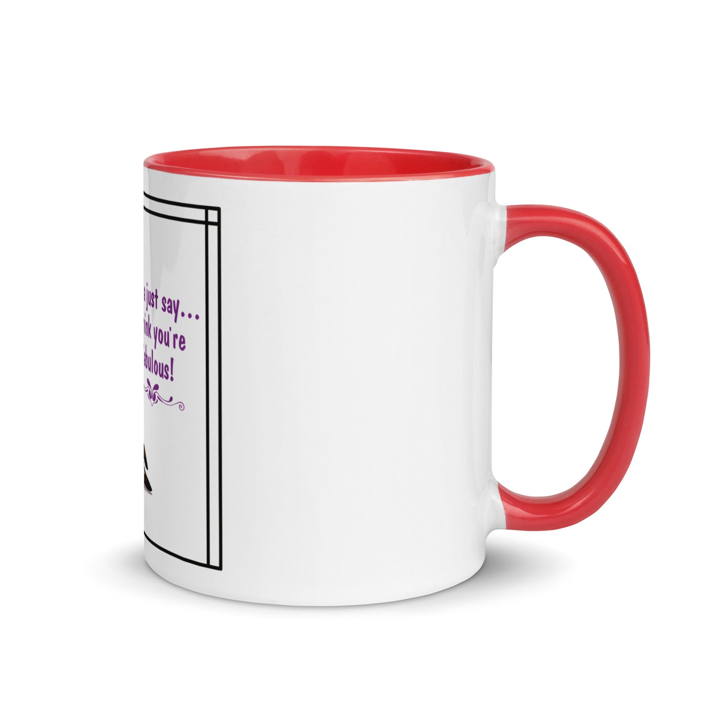 Llama just say Mug with Color Inside