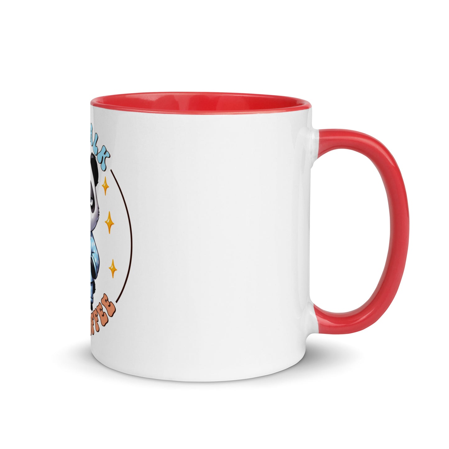 Less talk panda Mug with Color Inside