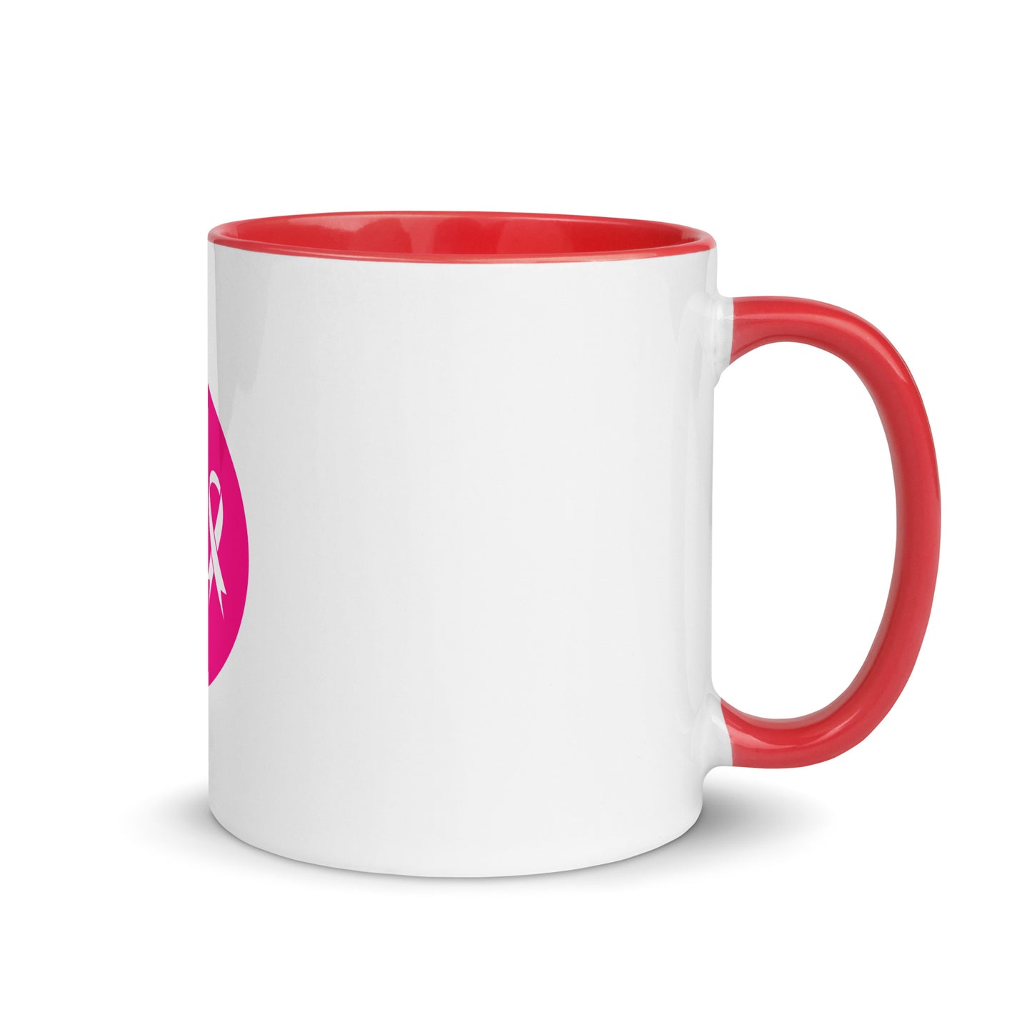 Breast cancer silhouette Mug with Color Inside