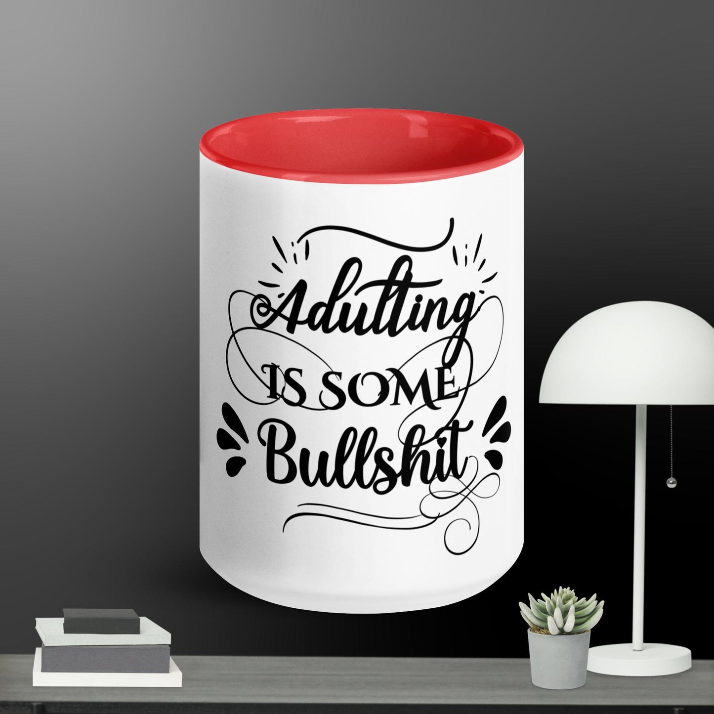 Adulting Mug with Color Inside