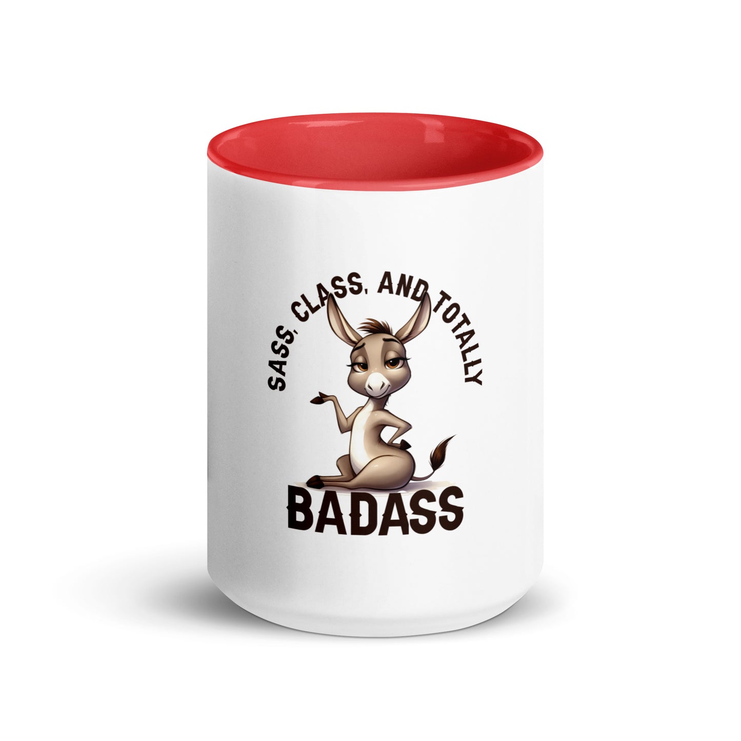 Sass class and total badass Mug with Color Inside