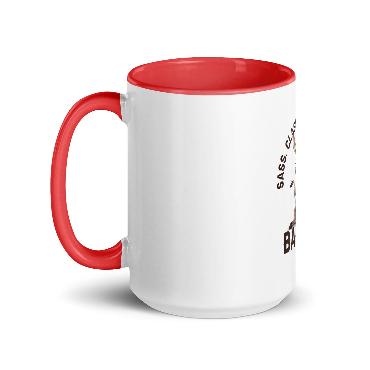 Sass class and total badass Mug with Color Inside