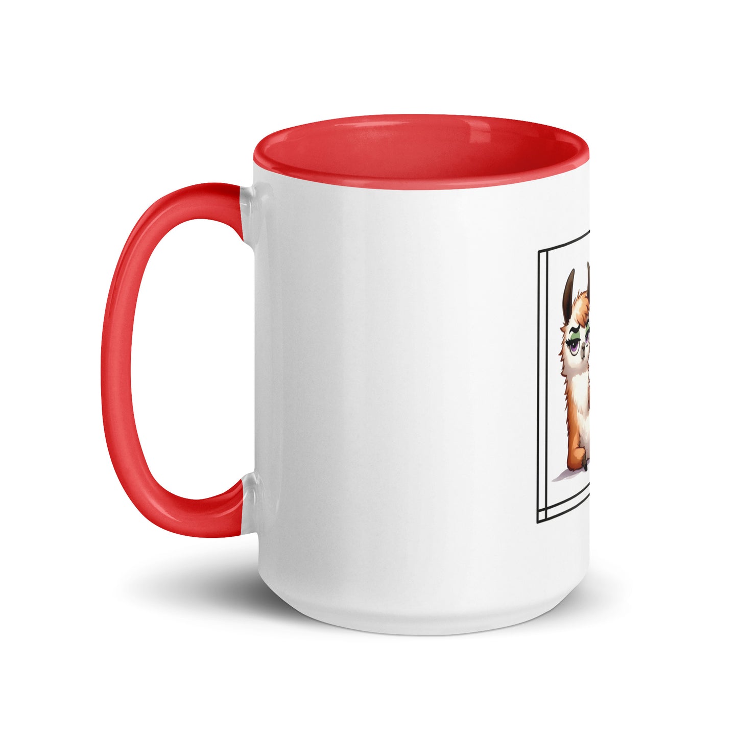 Llama just say Mug with Color Inside