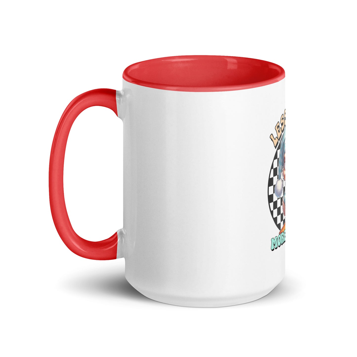 Less talk duck Mug with Color Inside