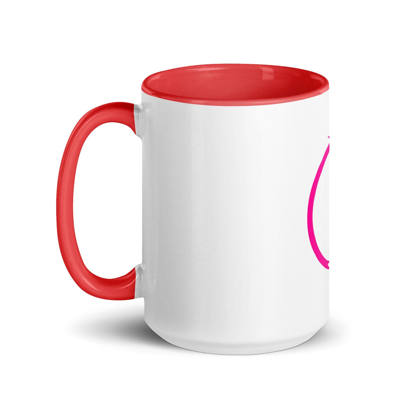 Breast cancer silhouette Mug with Color Inside