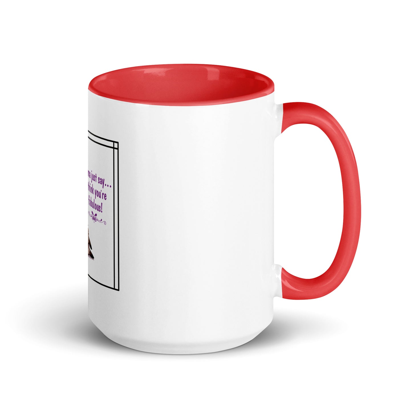 Llama just say Mug with Color Inside