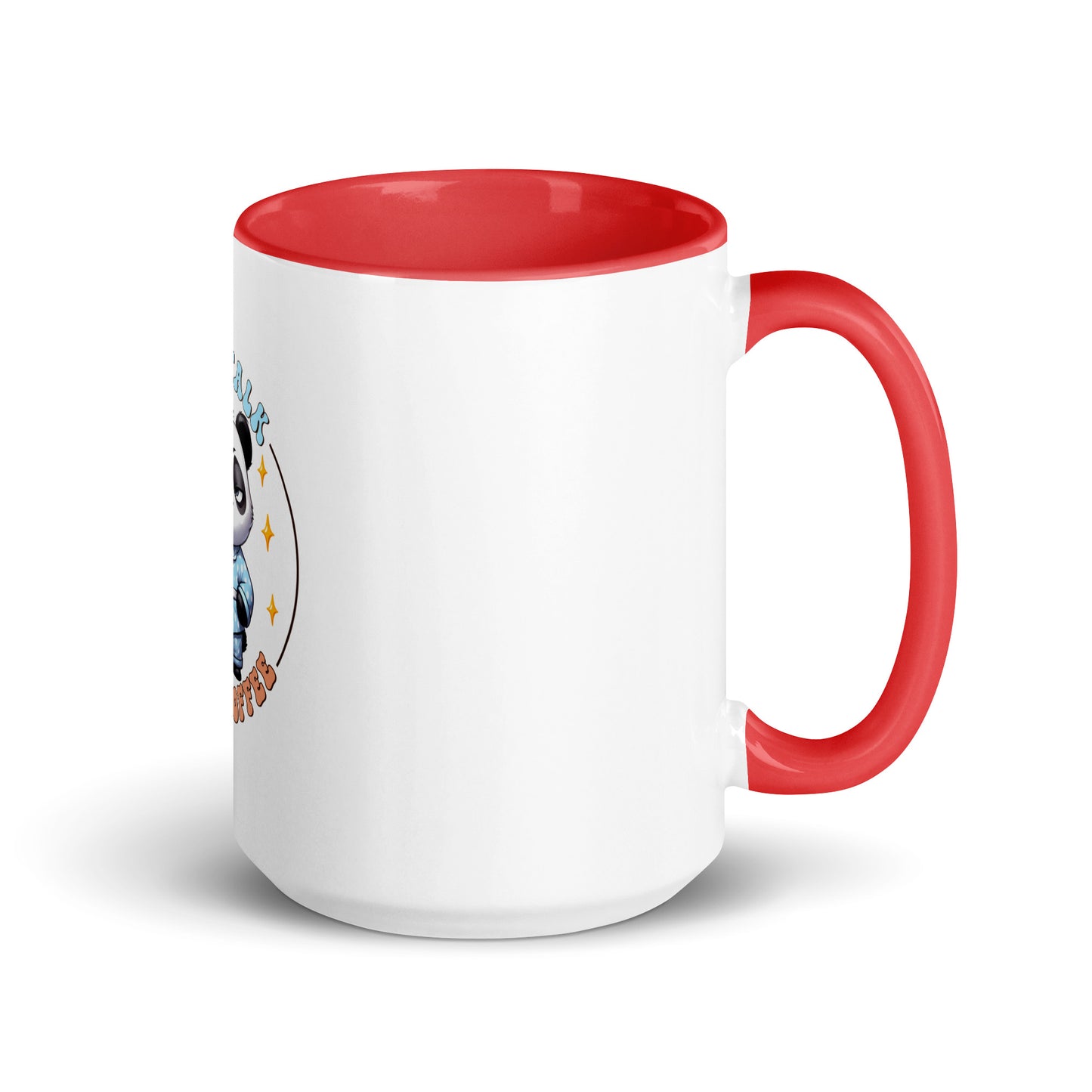 Less talk panda Mug with Color Inside