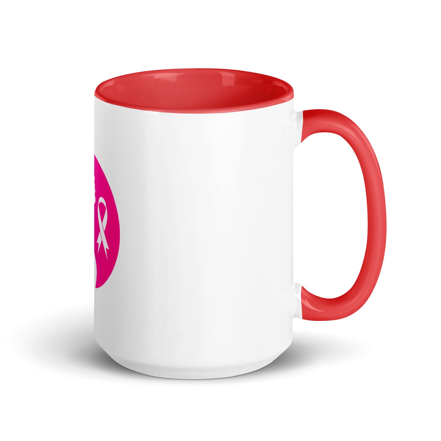 Breast cancer silhouette Mug with Color Inside