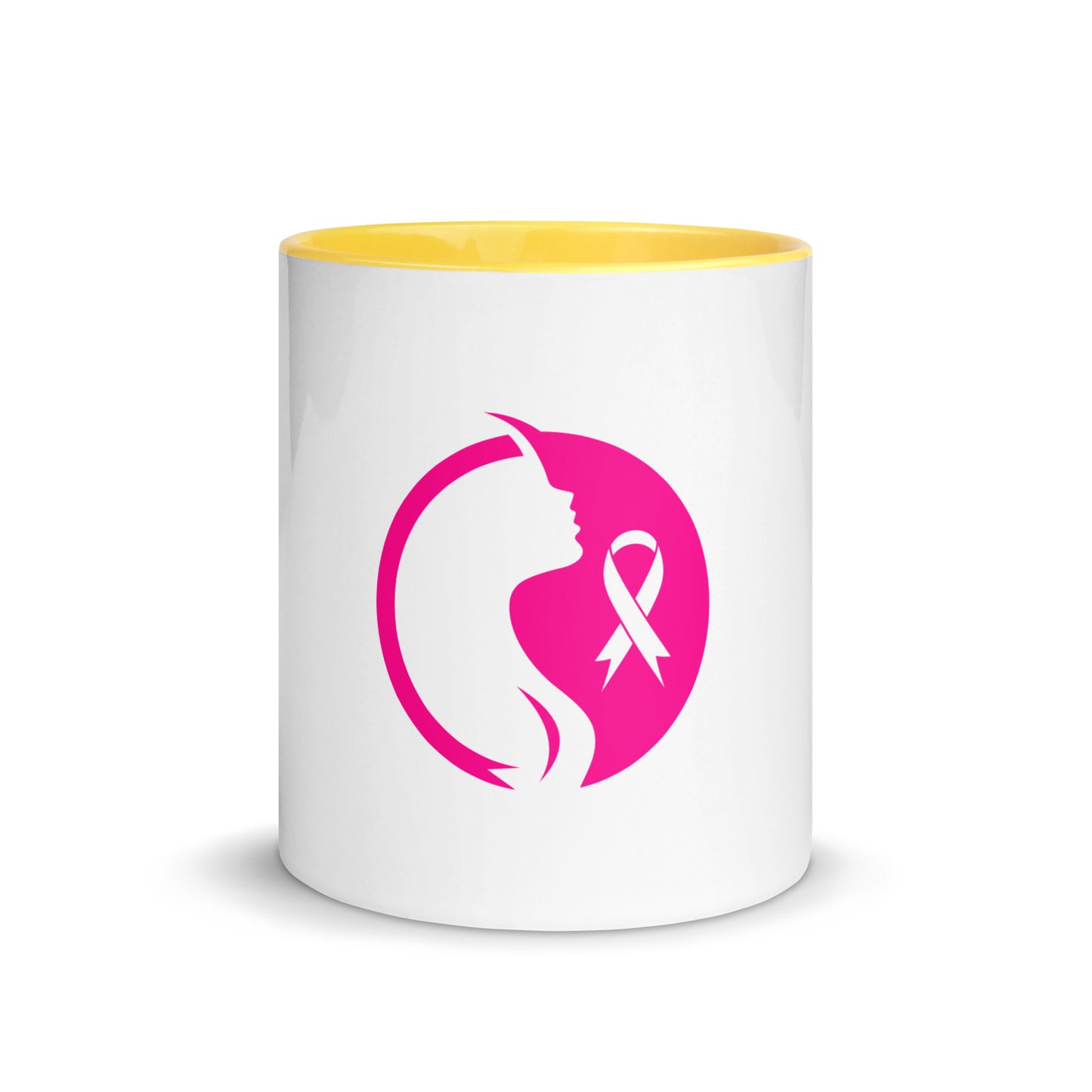 Breast cancer silhouette Mug with Color Inside