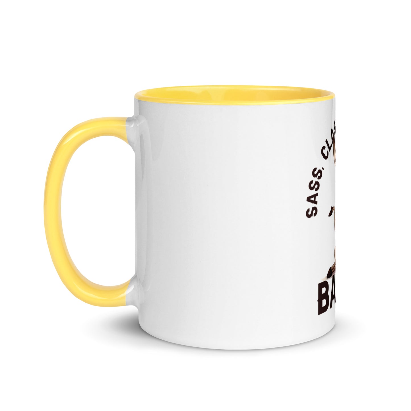 Sass class and total badass Mug with Color Inside