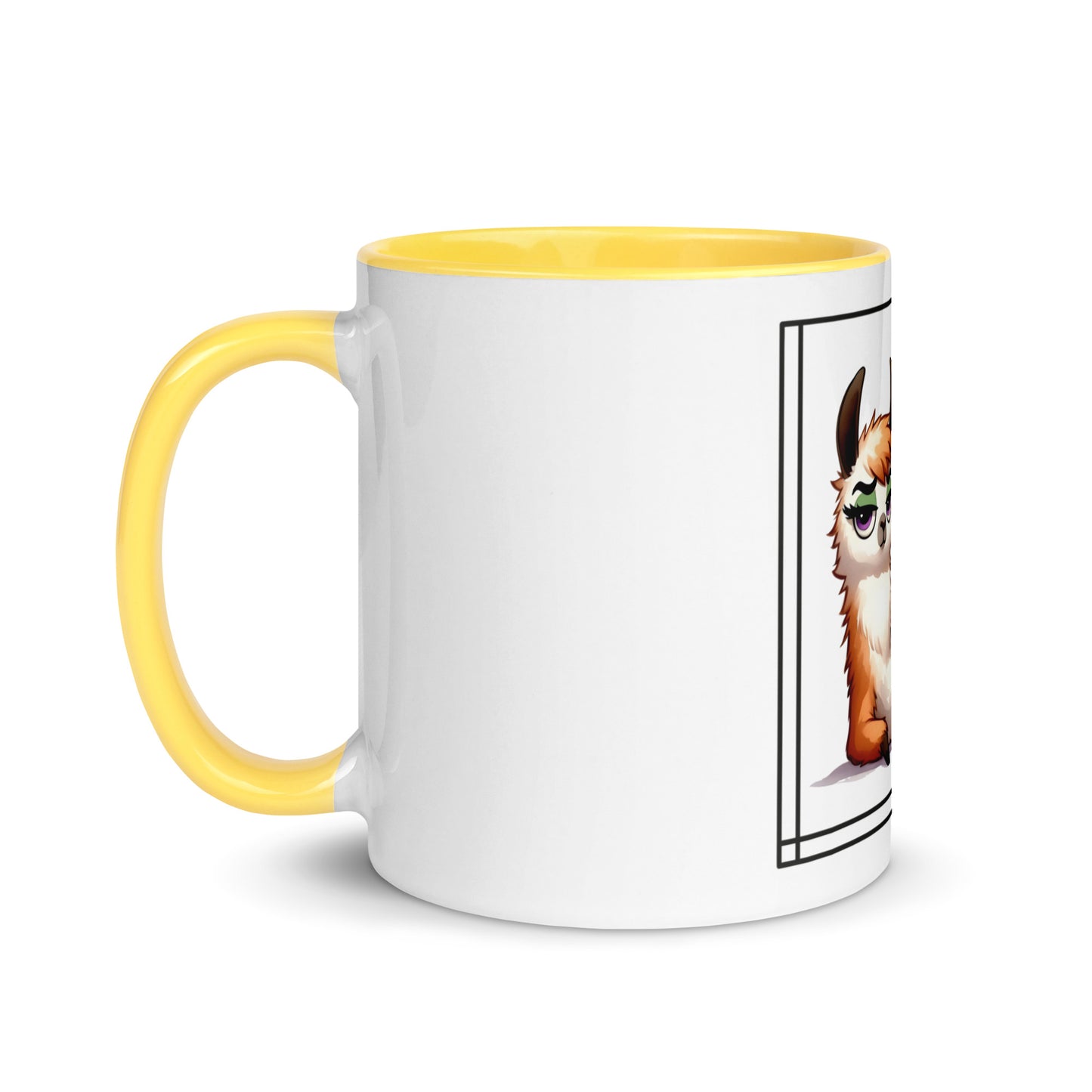 Llama just say Mug with Color Inside